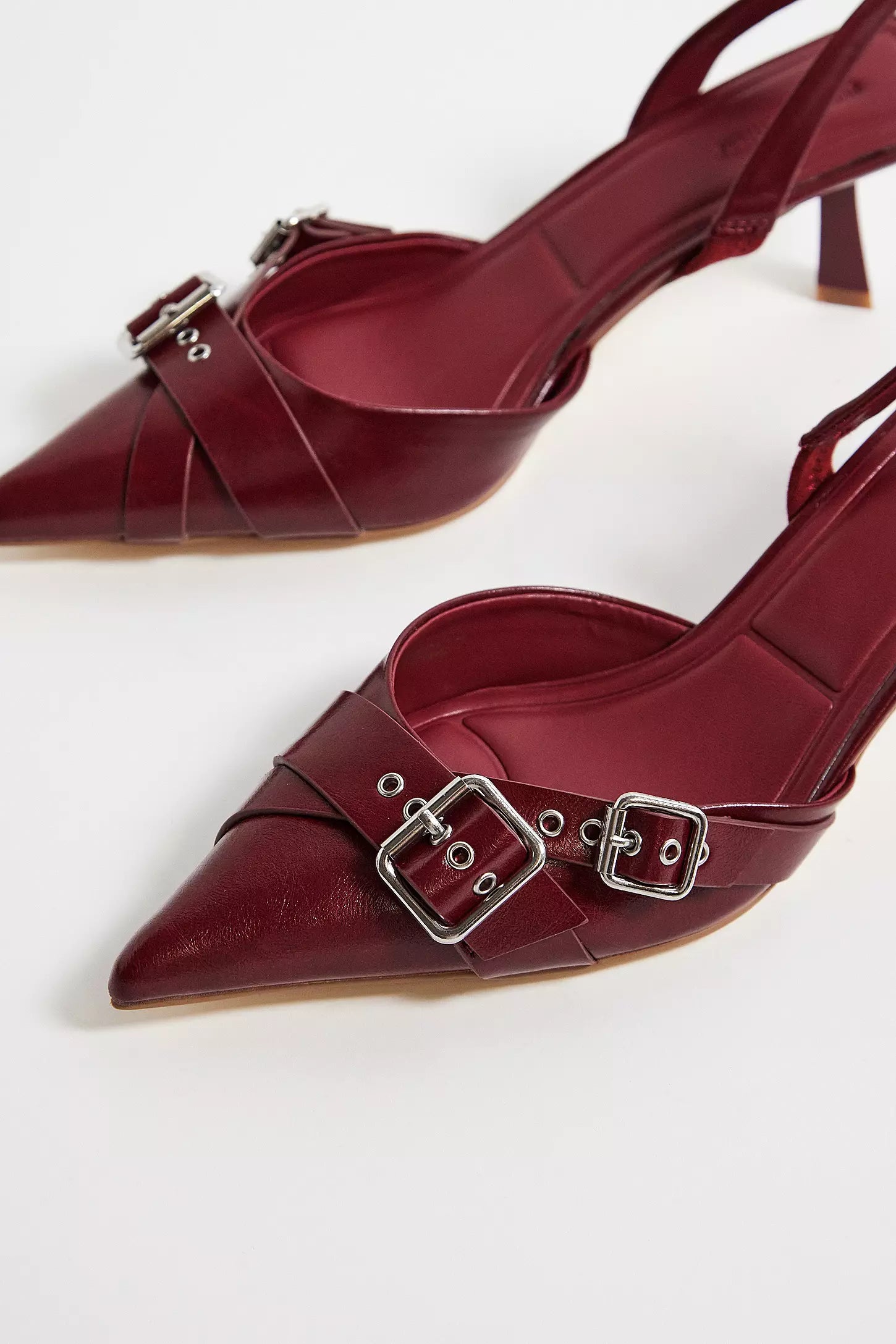 Urban Outfitters Pointed Toe Slingback Pump in Red
