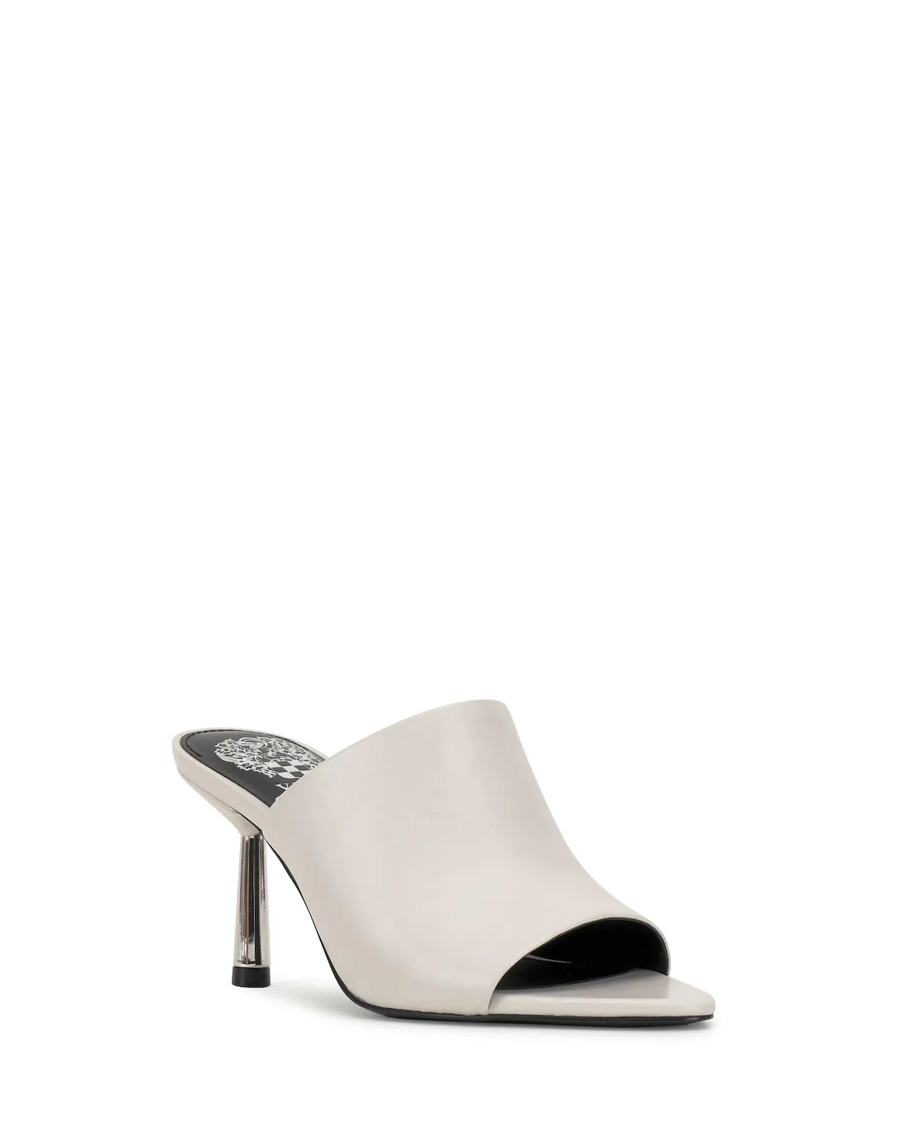 VINCE CAMUTO COCONUT CREAM HEELED MULE