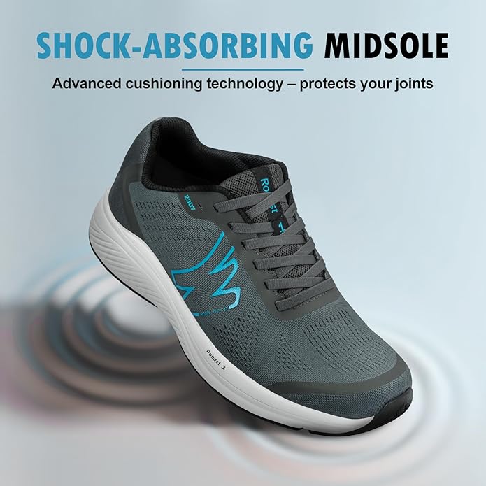 Walk-Hero Robust 1 Men's Walking Sneakers in Grey