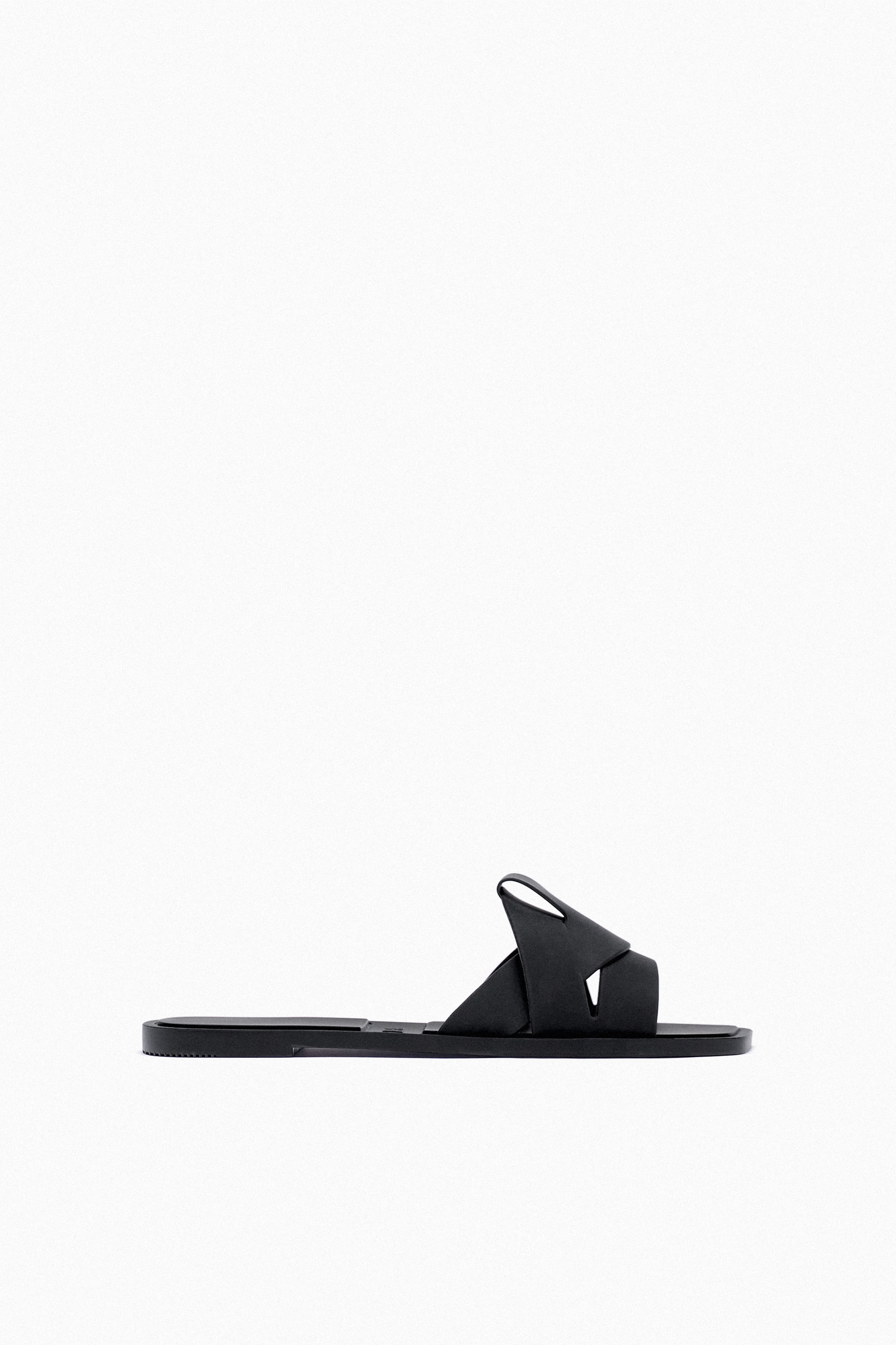 ZARA BLACK JELLY SLIDE SANDAL