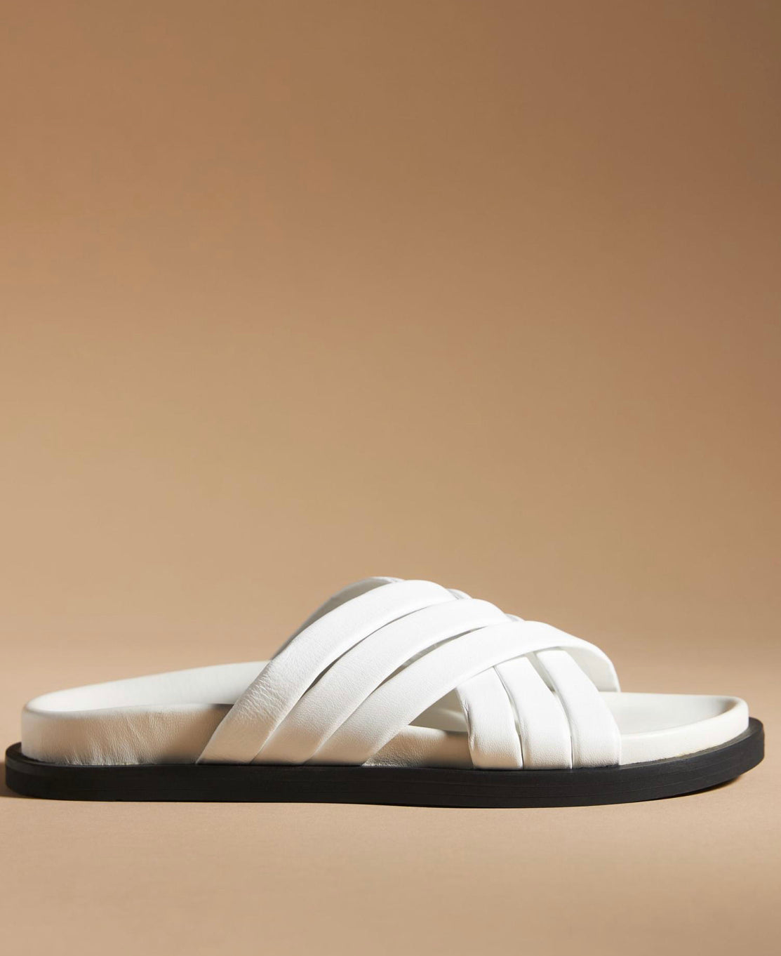 CAVERLEY WHITE MULTI CROSS STRAP SLIDE
