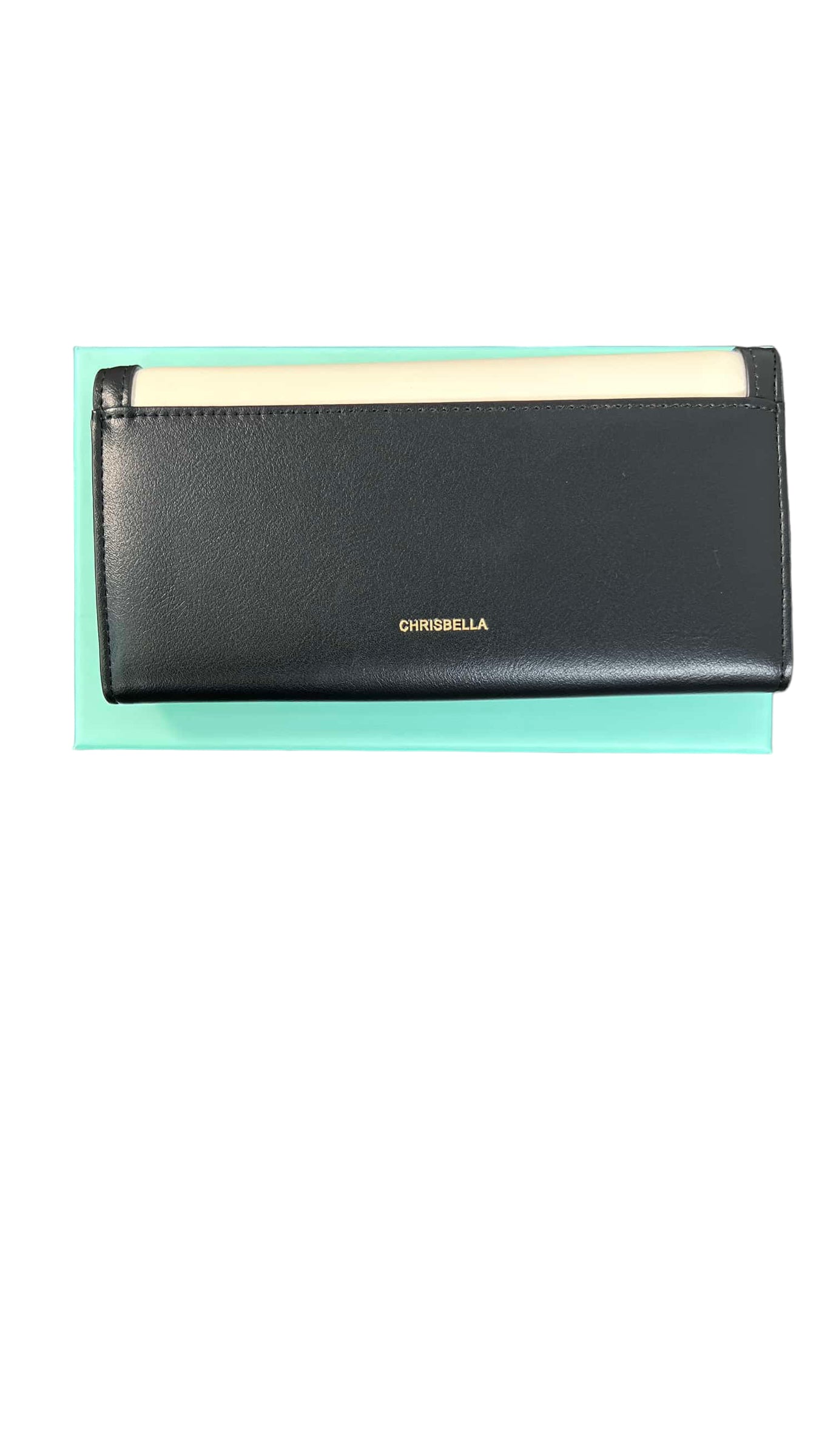 CHRISBELLA BLACK TWO-TONE WALLET