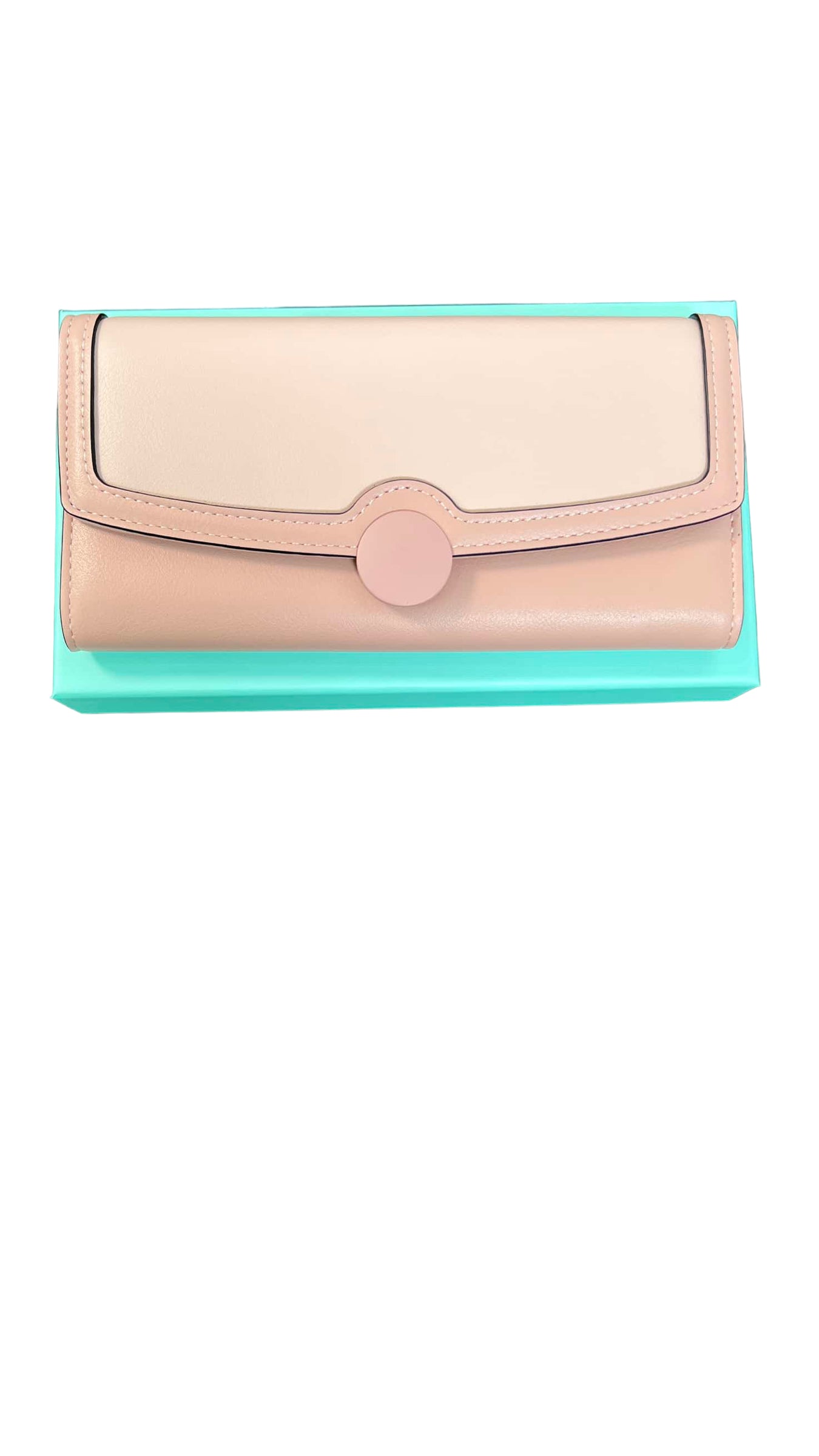 CHRISBELLA PINK TWO-TONE WALLET