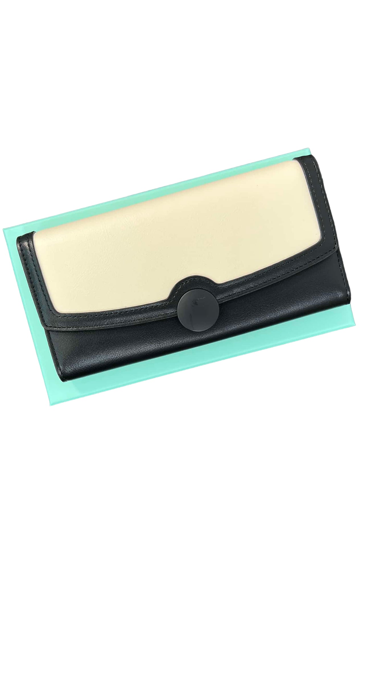 CHRISBELLA BLACK TWO-TONE WALLET