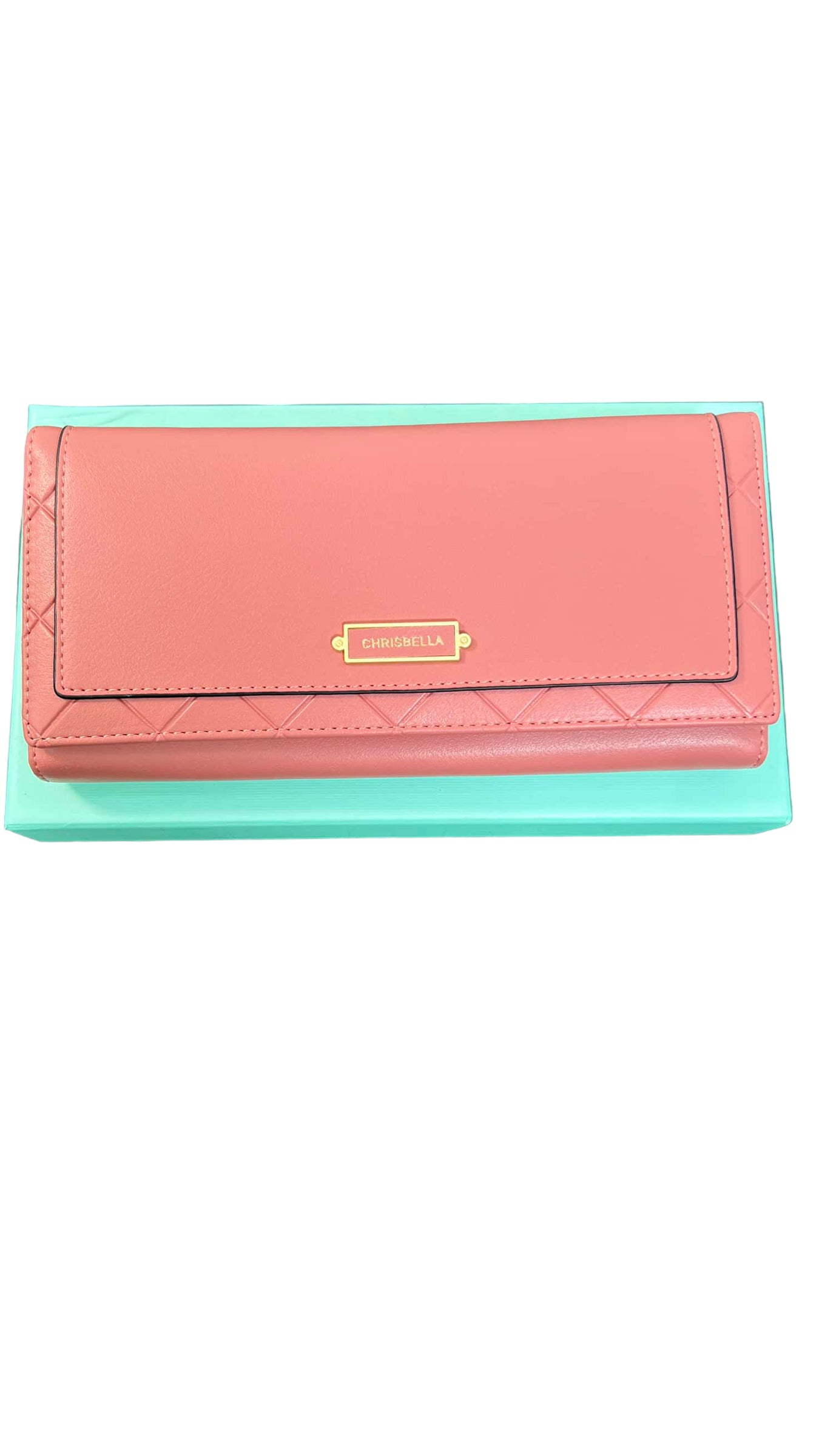 CHRISBELLA DEEP-PINK PATTERNED-FLAP WALLET
