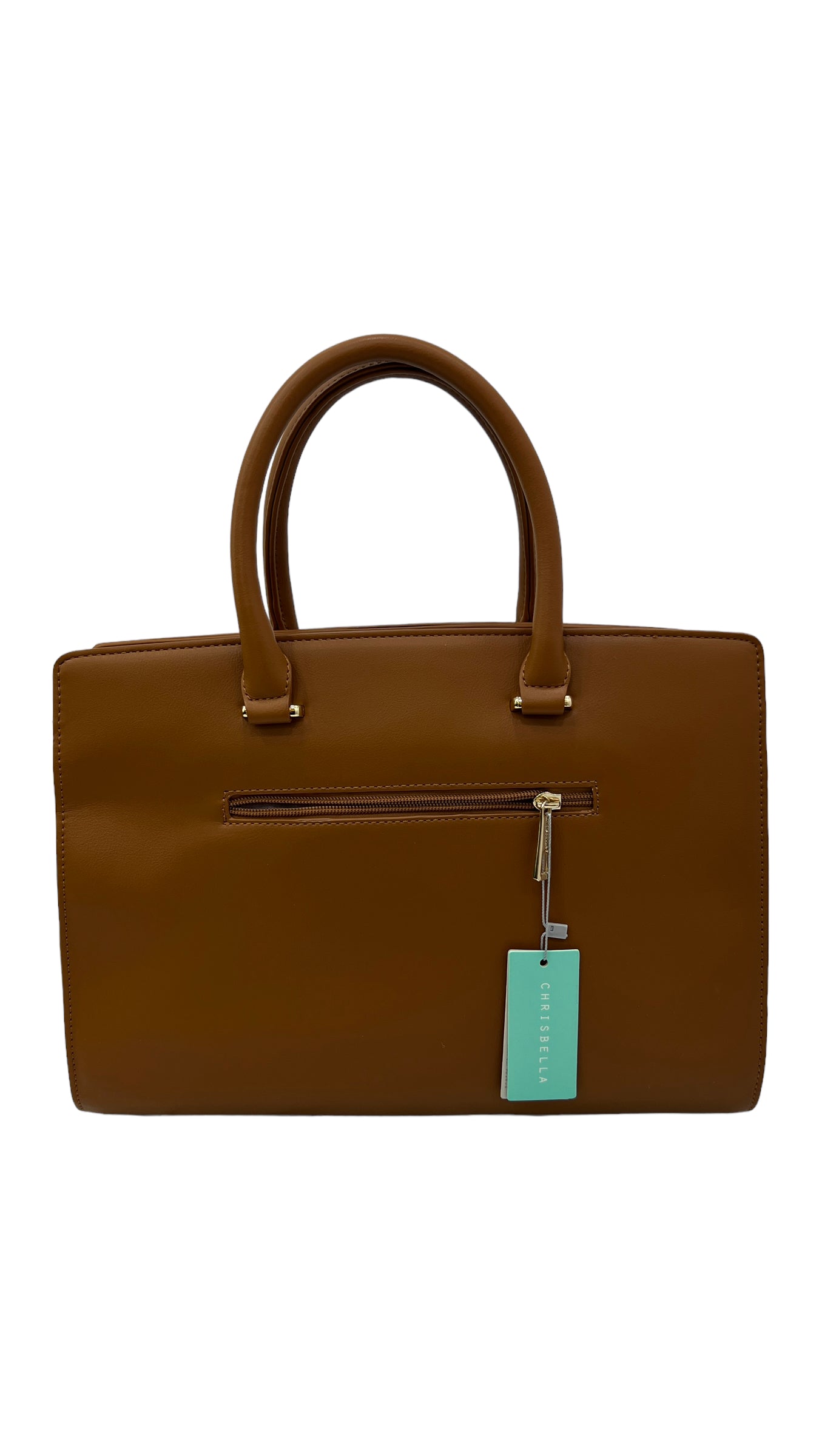 CHRISBELLA TAN LARGE DOUBLE HANDLE STRUCTURED BAG