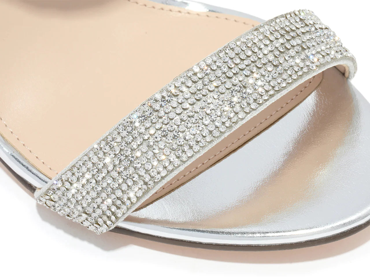 NINA SILVER SLINGBACK BLOCK HEEL SANDAL