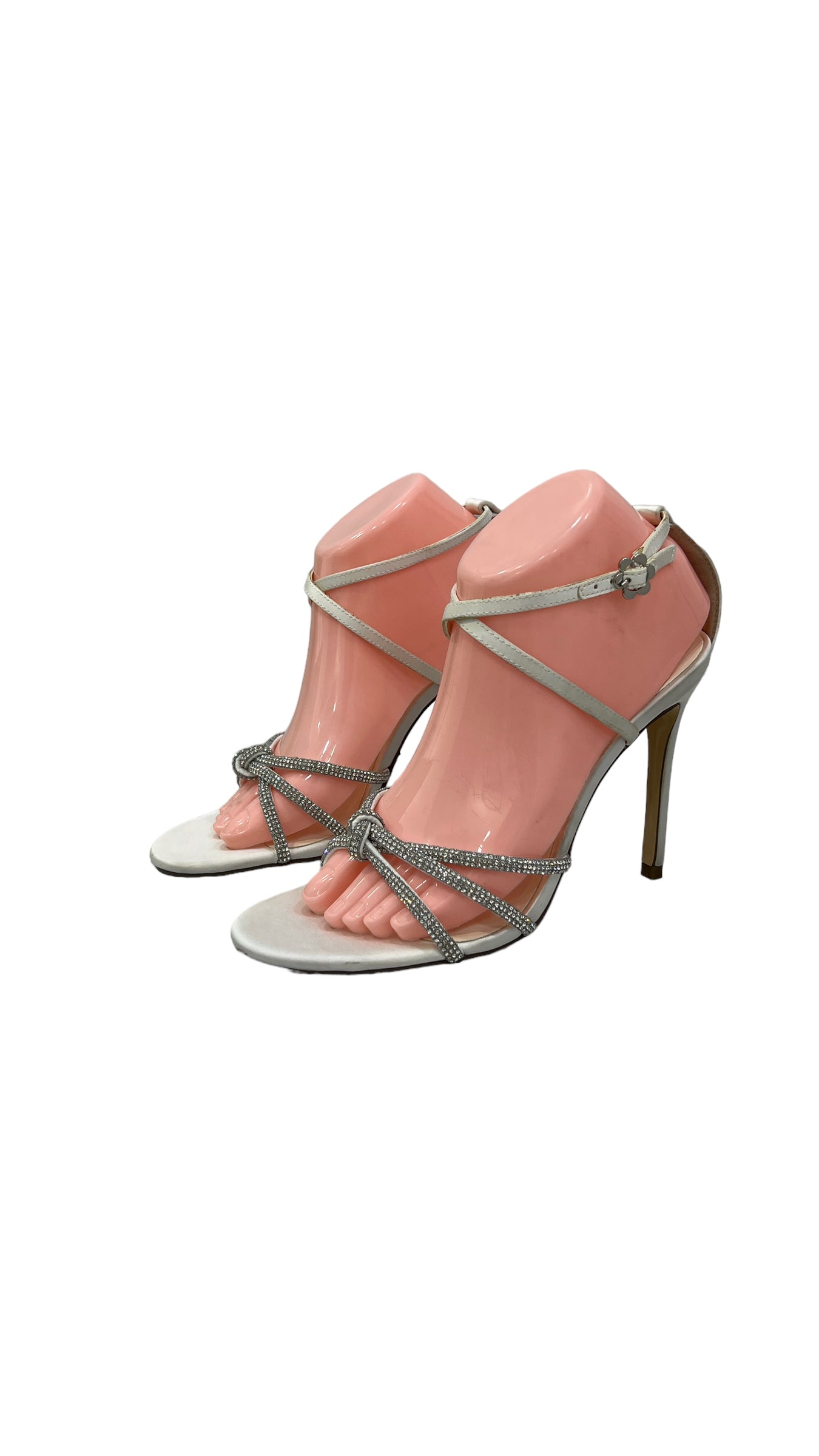 TEXTO IVORY KNOT DETAIL ANKLE STRAP SANDAL