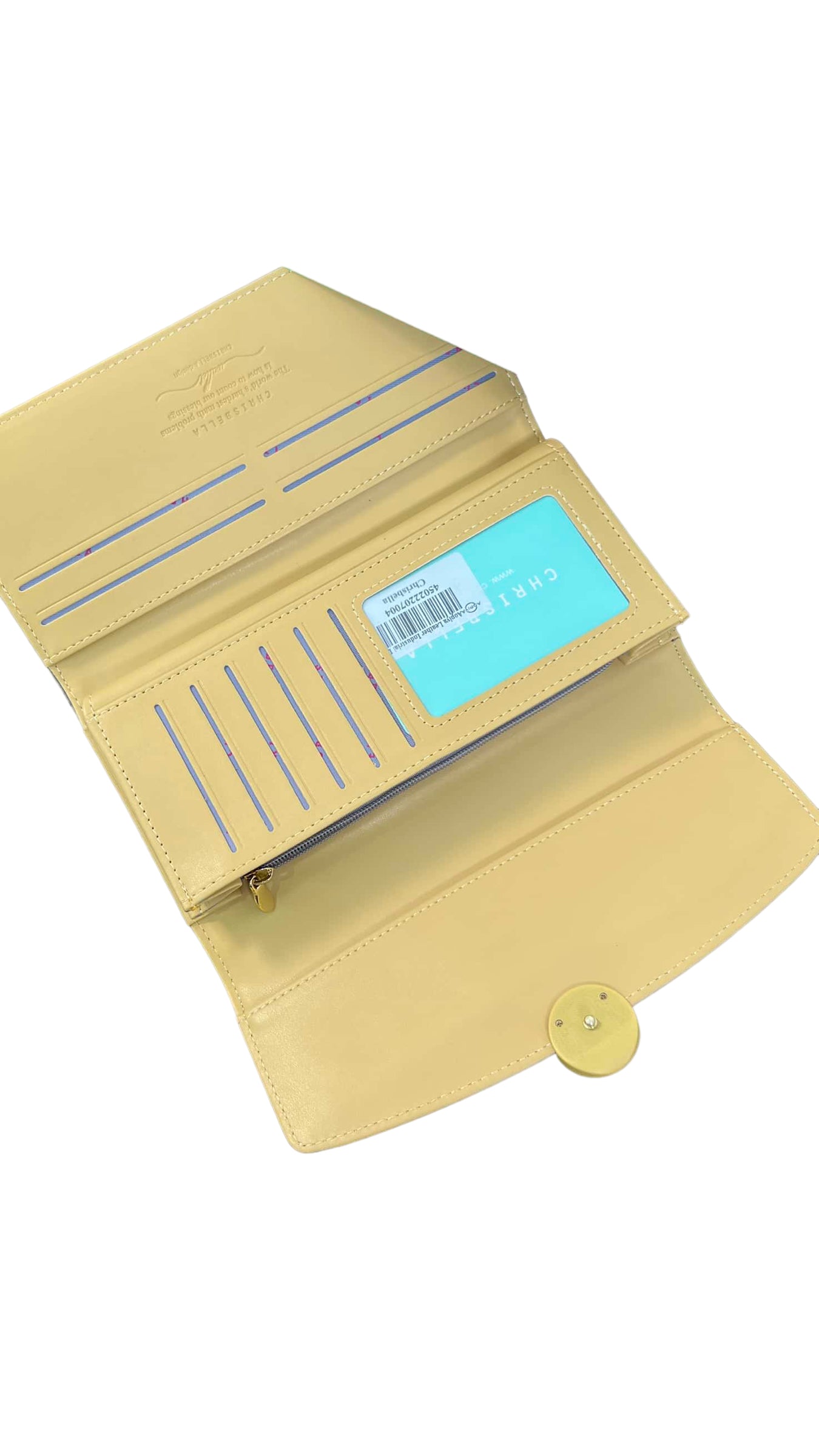 CHRISBELLA YELLOW TWO-TONE WALLET