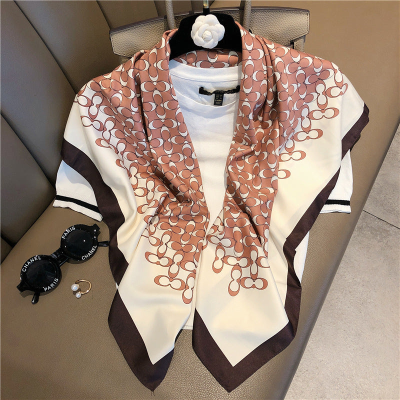 WINE/BROWN FASHION SCARF