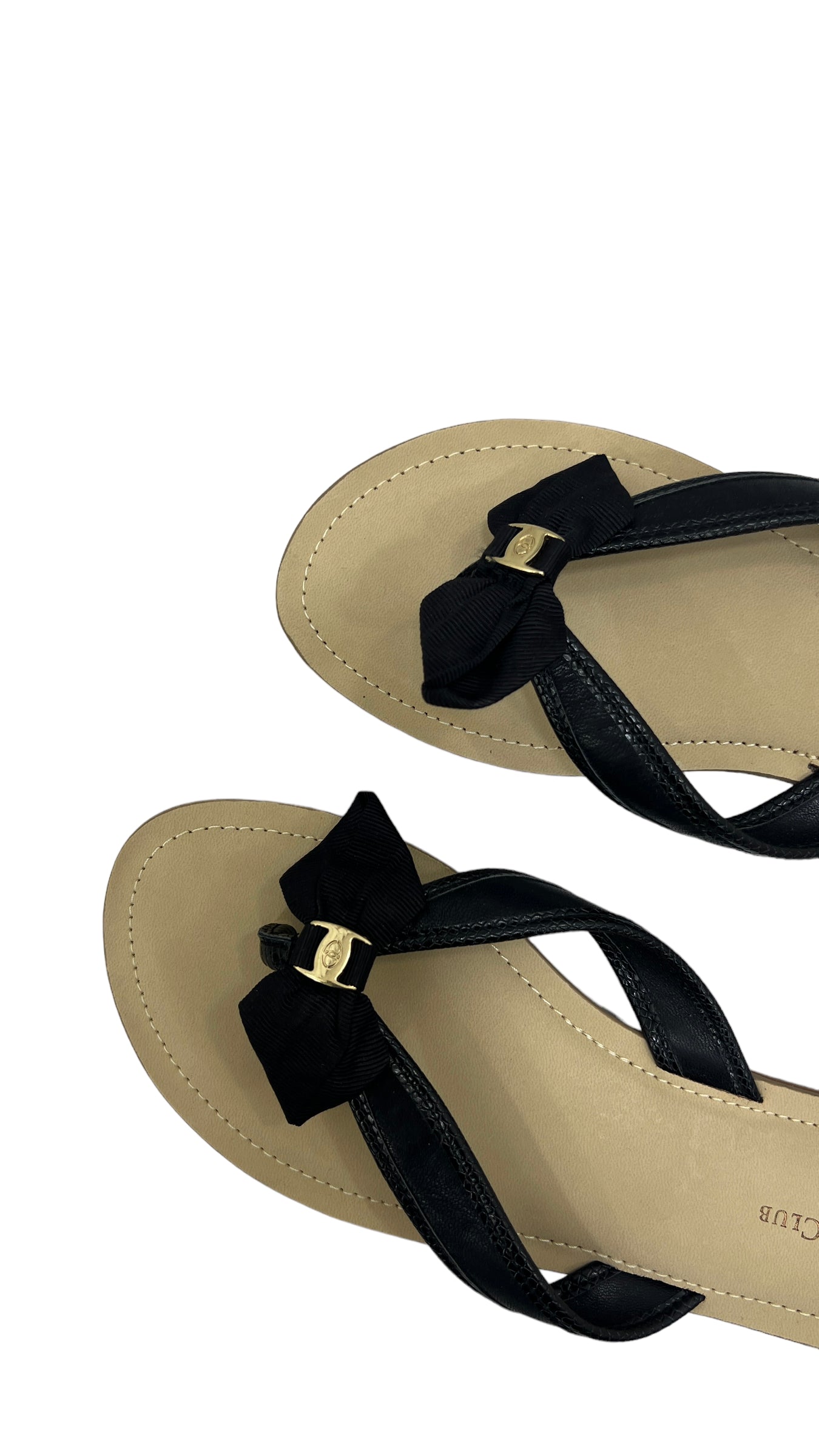 CHARTER CLUB BLACK SLIPPERS