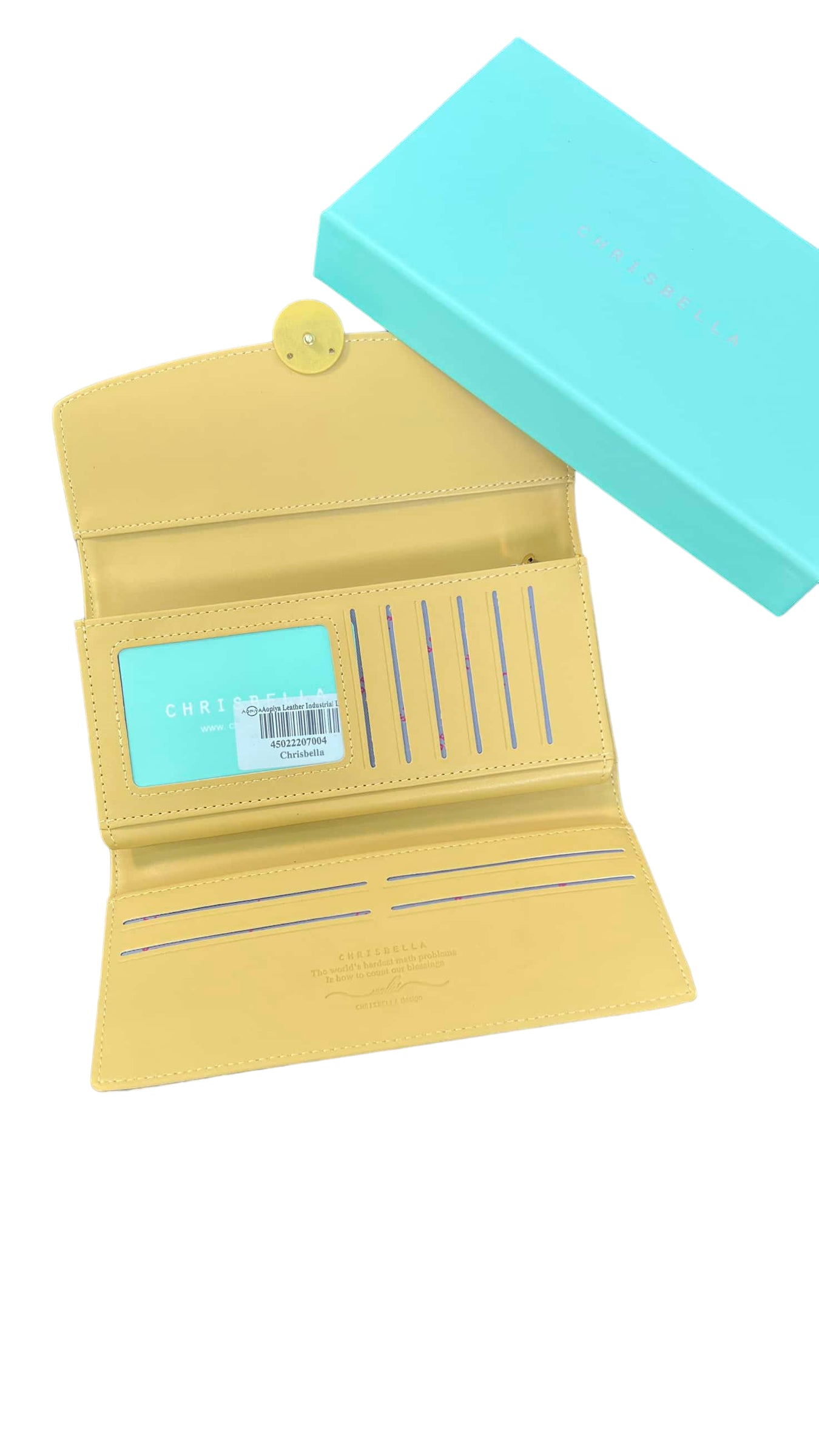 CHRISBELLA YELLOW TWO-TONE WALLET