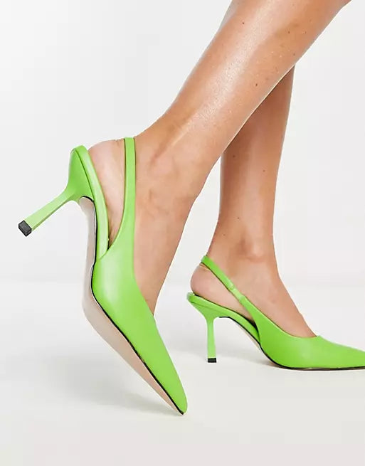 SCHUH GREEN SOLANGE HEELED SHOES