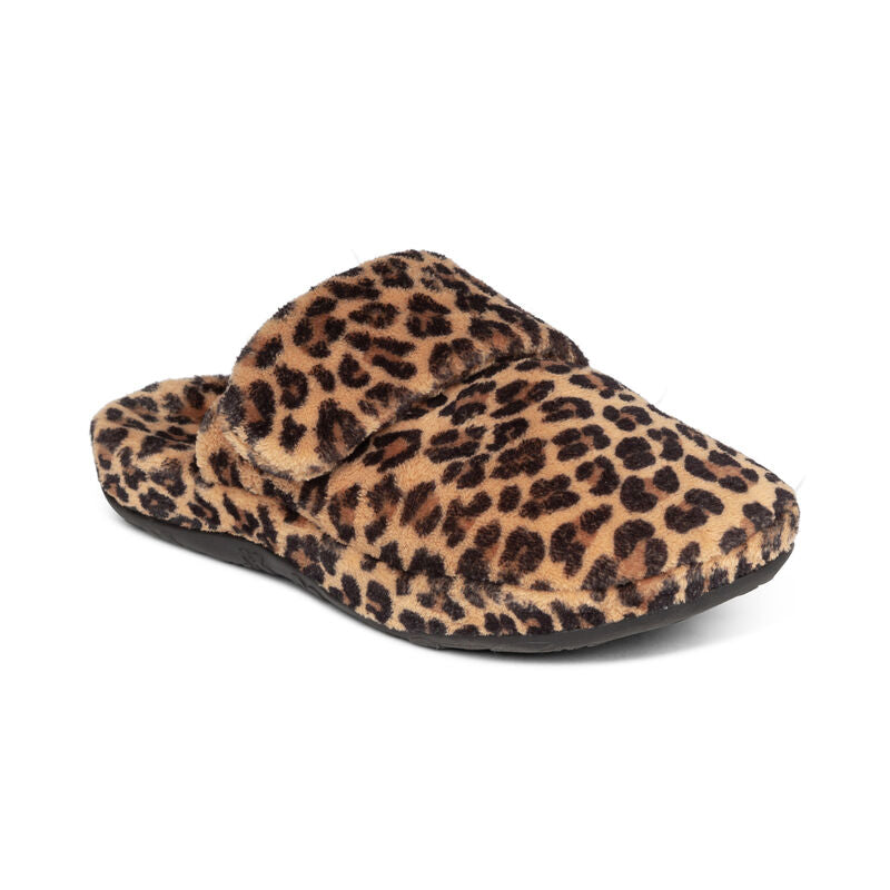 AETREX ANIMAL PRINT VELCRO CLOSURE MULE