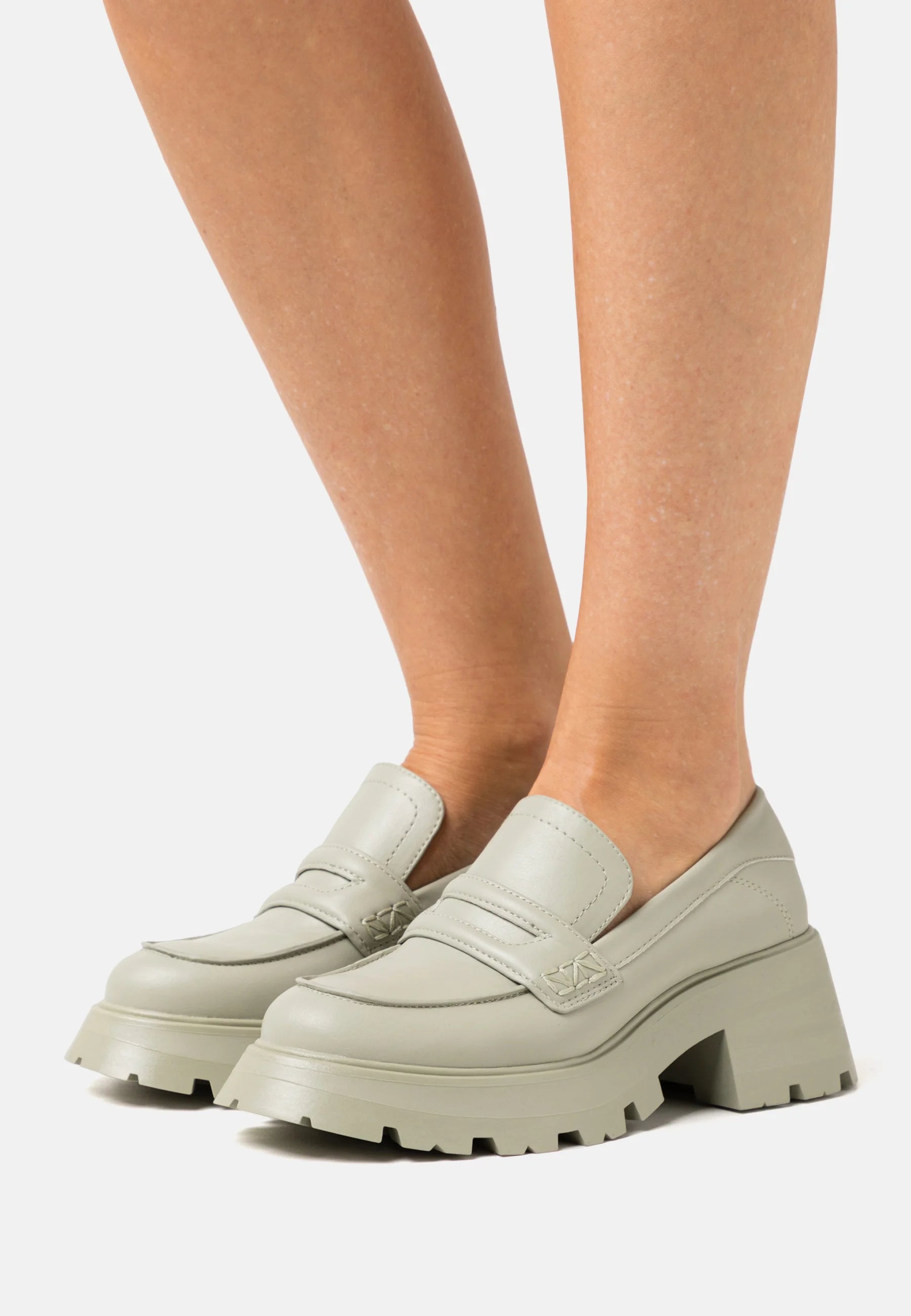 CALL IT SPRING MINT CHUNKY SOLE LOAFERS