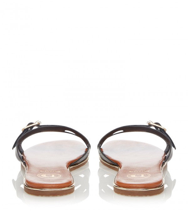 DUNE BLACK BUCKLE DETAIL SLIDE