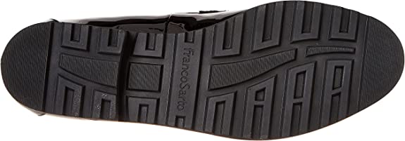 FRANCO SARTO BLACK PATENT TASSEL DETAIL LOAFERS
