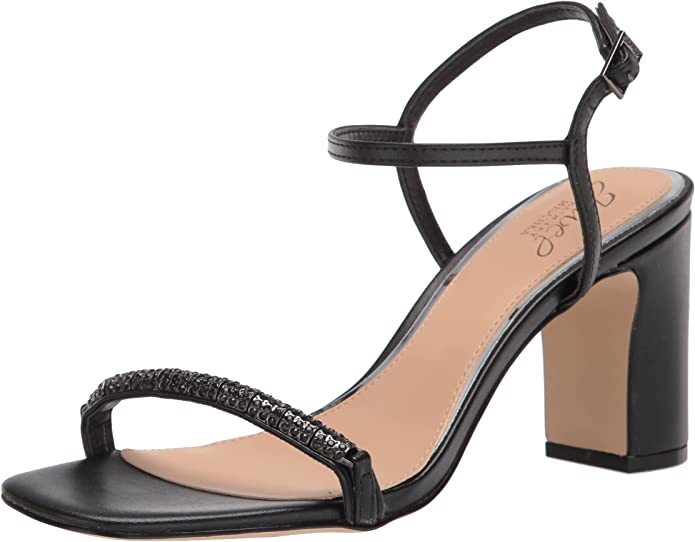 JEWEL BY BADGLEY MISCHKA BLACK ANKLE STRAP SANDAL