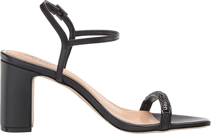 JEWEL BY BADGLEY MISCHKA BLACK ANKLE STRAP SANDAL