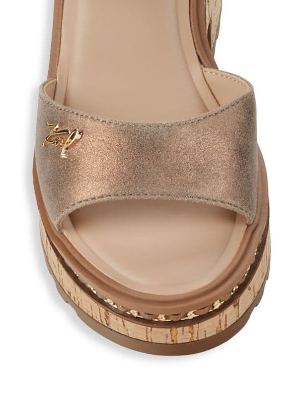 KARL LAGERFELD BLACK PLATFORM SANDAL