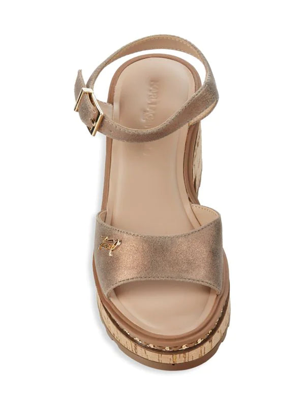 KARL LAGERFELD BLACK PLATFORM SANDAL