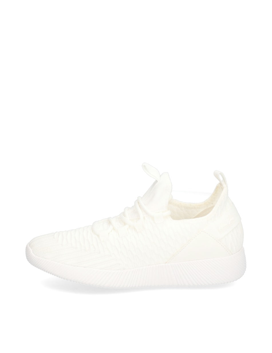 KATE GRAY WHITE ELASTIC TRAINERS