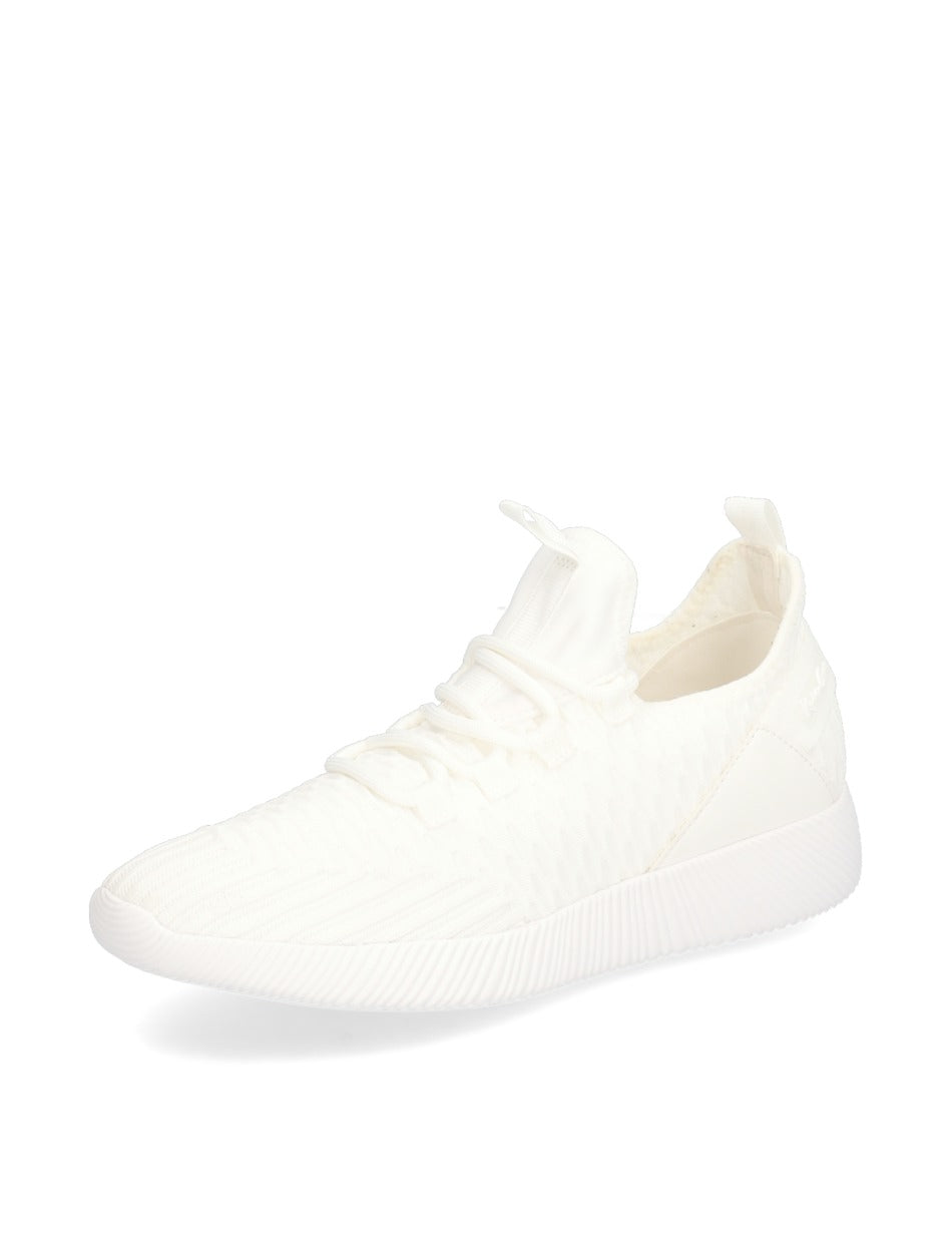 KATE GRAY WHITE ELASTIC TRAINERS