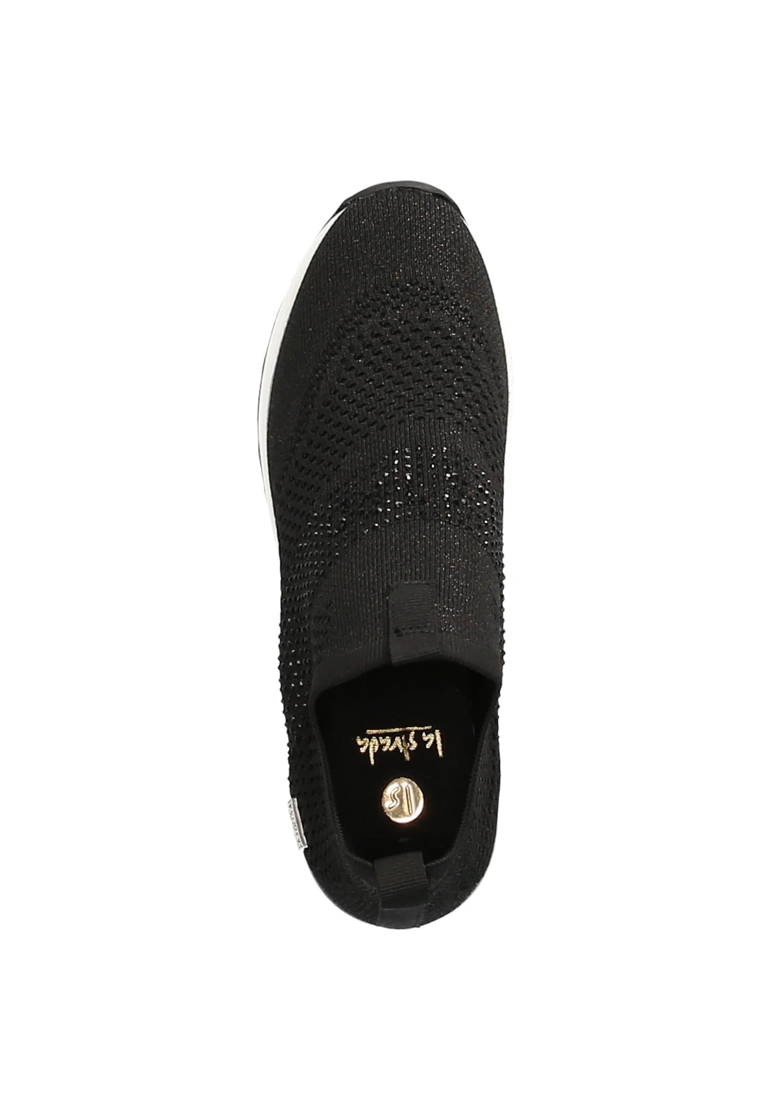 LA STRADA BLACK SOCK TRAINERS WITH STUDS