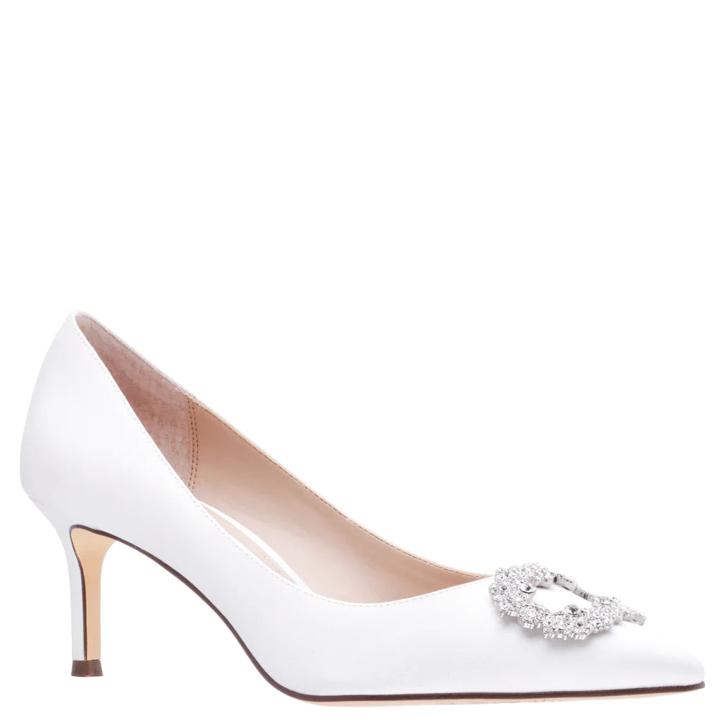 NINA IVORY EMBELLISHED PUMP