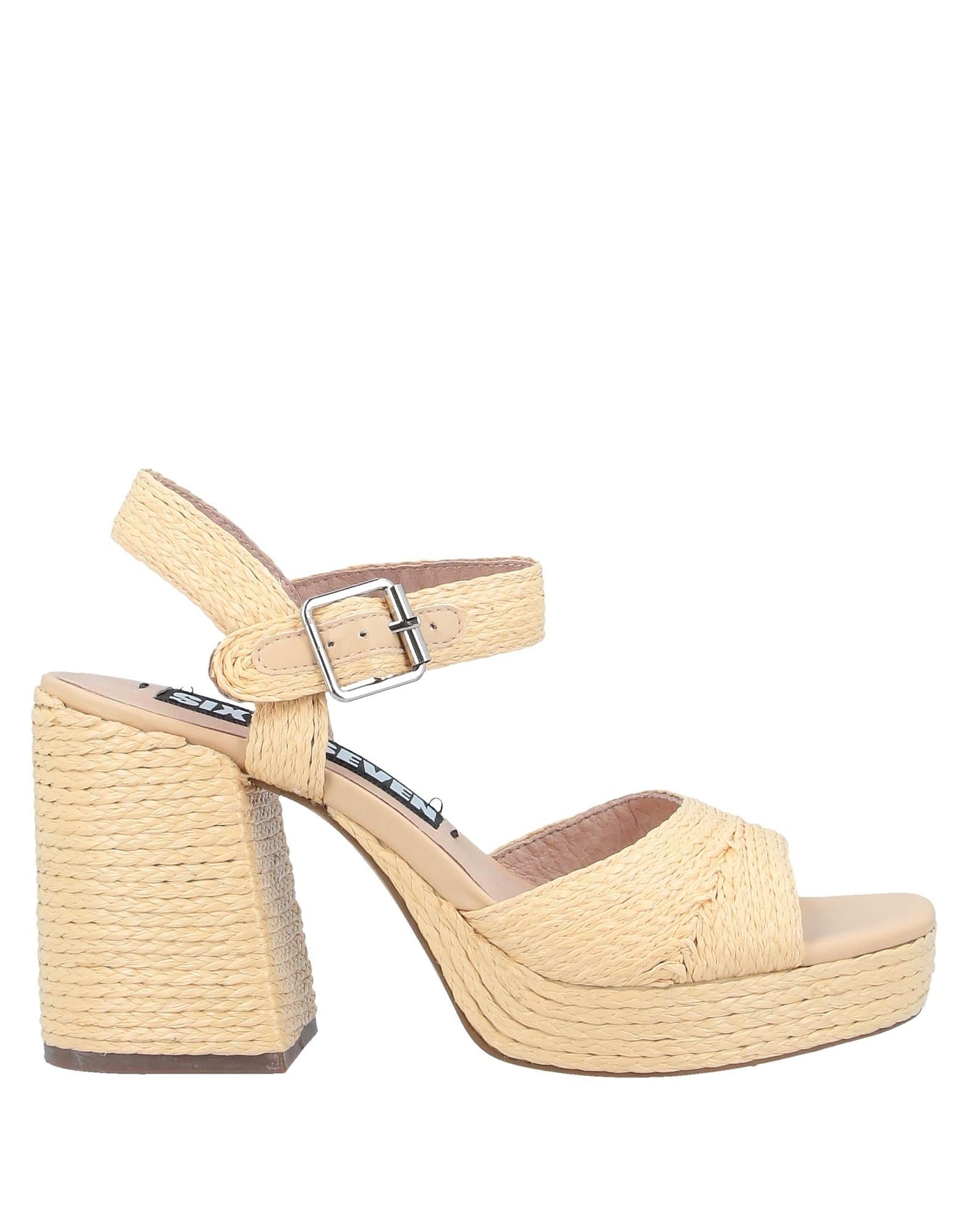 SIXTY SEVEN NATURAL RAFFIA BLOCK HEEL SANDAL