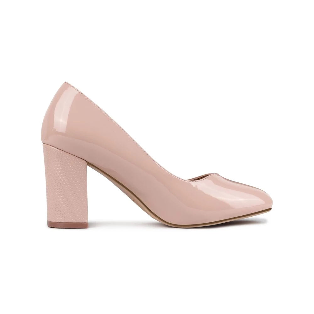 T.TACCARDI BLUSH BLOCK HEEL PUMP