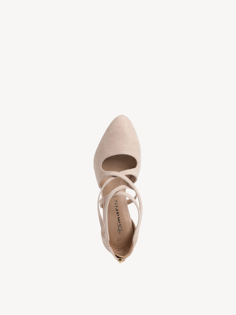 TAMARIS PINK STRAPPY POINTED TOE PUMP