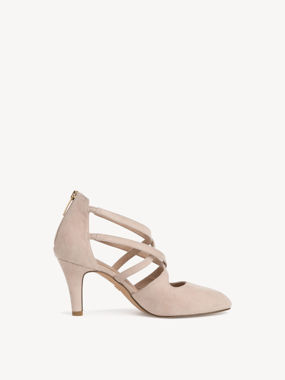 TAMARIS PINK STRAPPY POINTED TOE PUMP