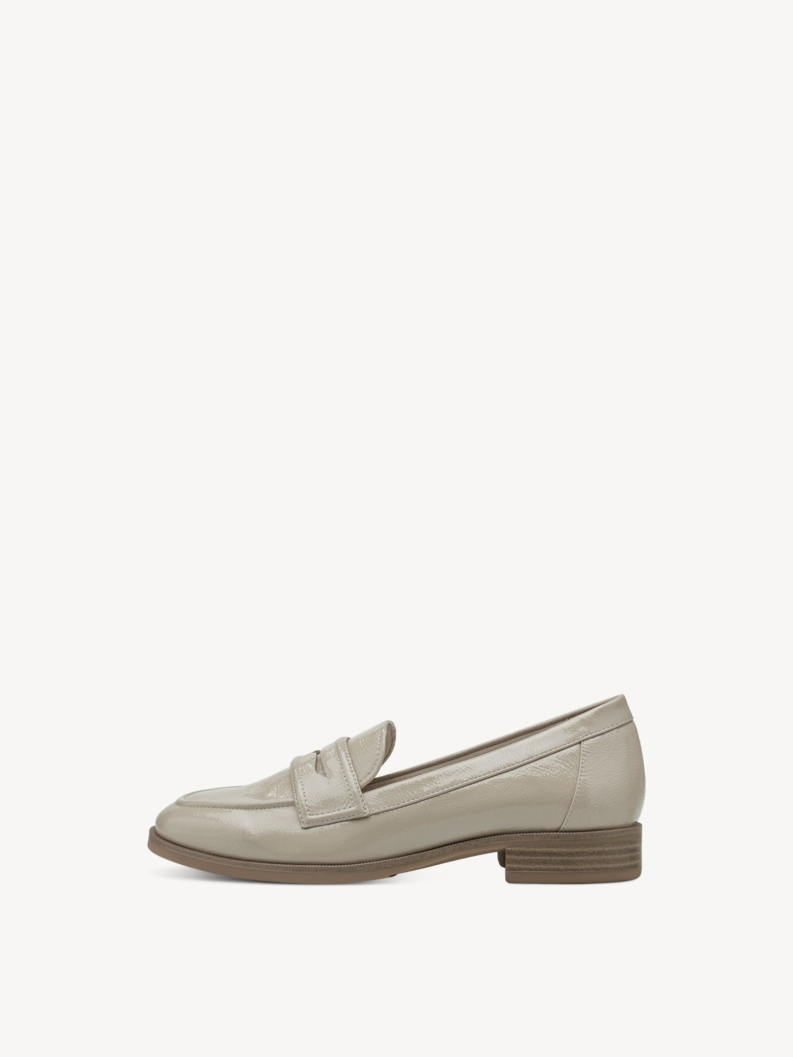 TAMARIS SHELL PATENT LOAFERS