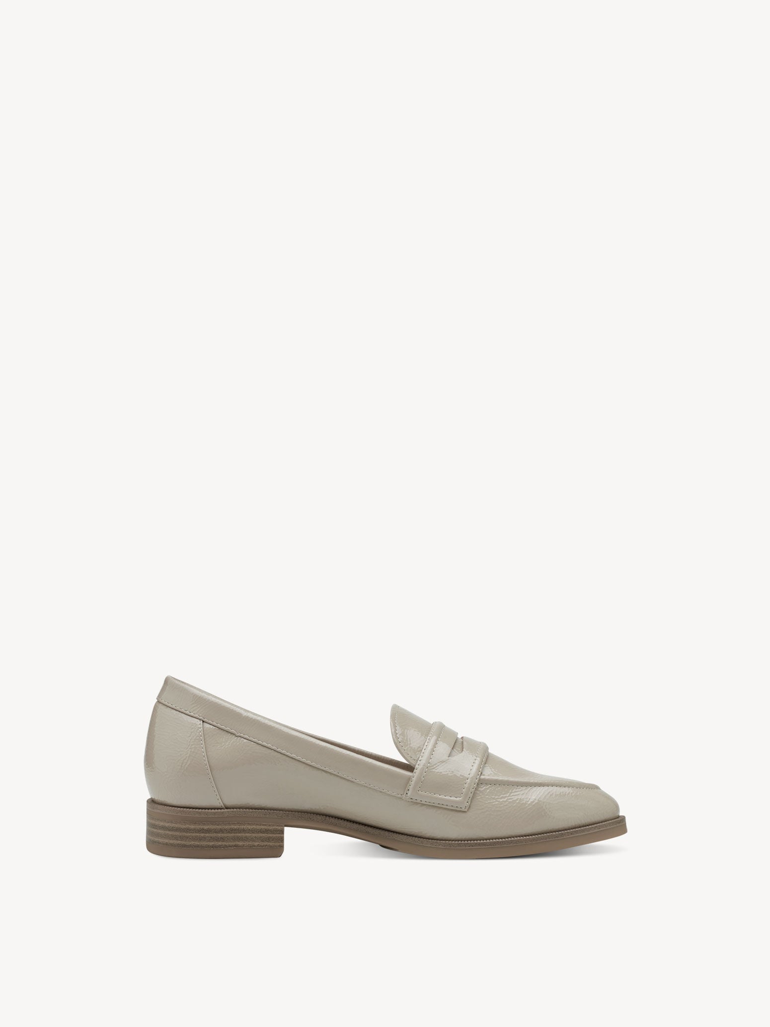 TAMARIS SHELL PATENT LOAFERS