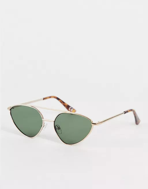 TOPSHOP METAL CATEYE SUNGLASSES WITH BROW BAR
