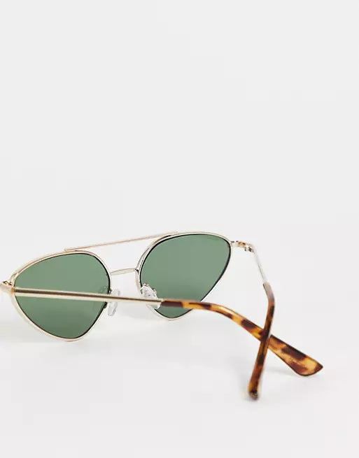 TOPSHOP METAL CATEYE SUNGLASSES WITH BROW BAR