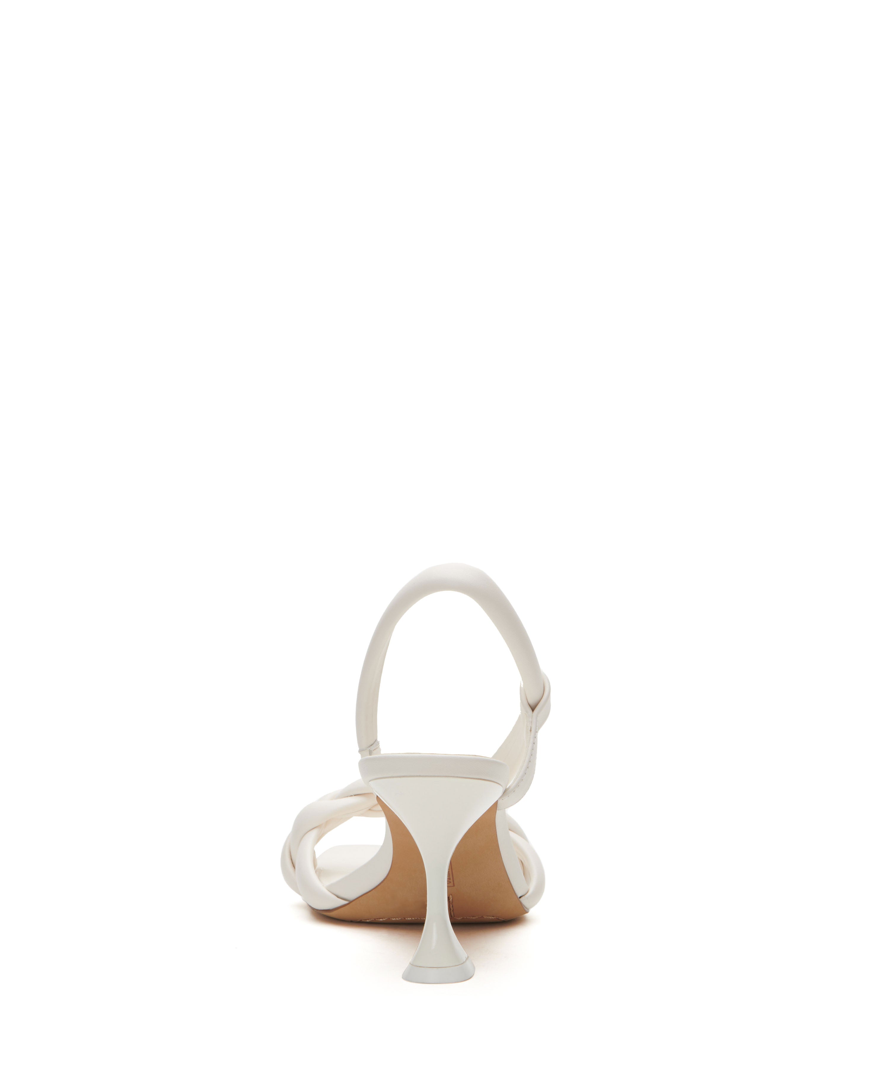 VINCE CAMUTO BEIGE BRAIDED STRAP SLINGBACK SANDAL