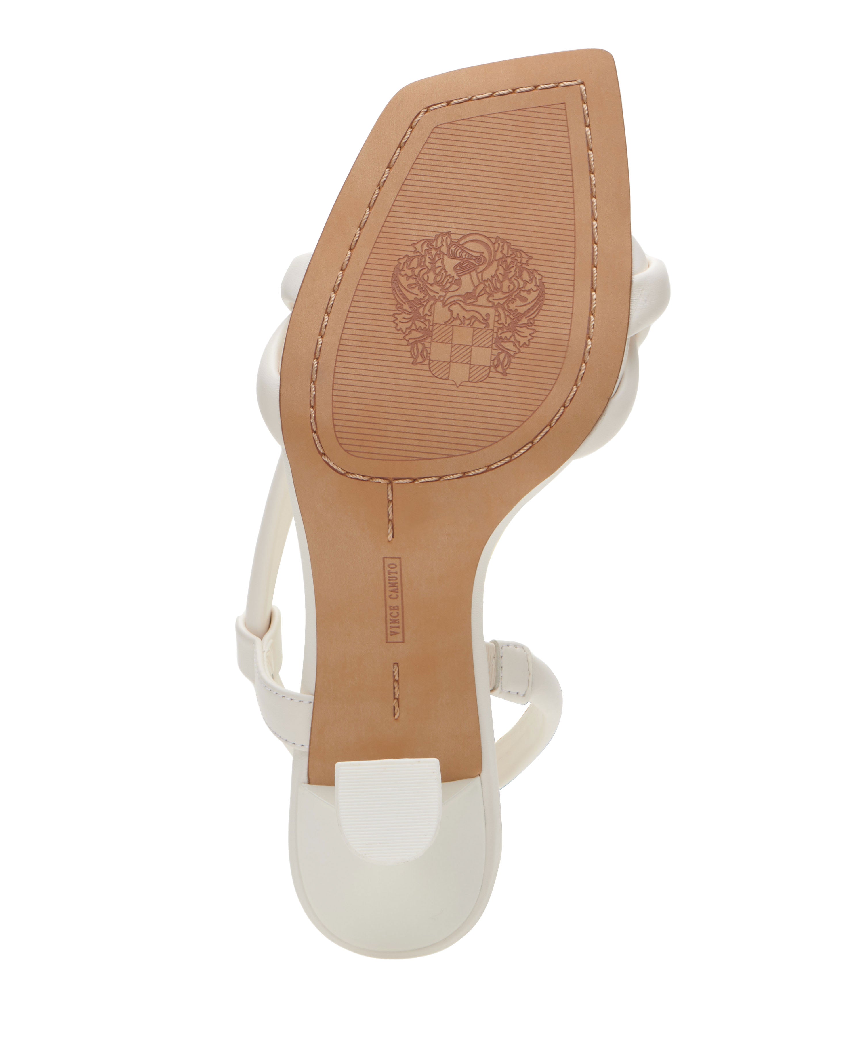 VINCE CAMUTO BEIGE BRAIDED STRAP SLINGBACK SANDAL
