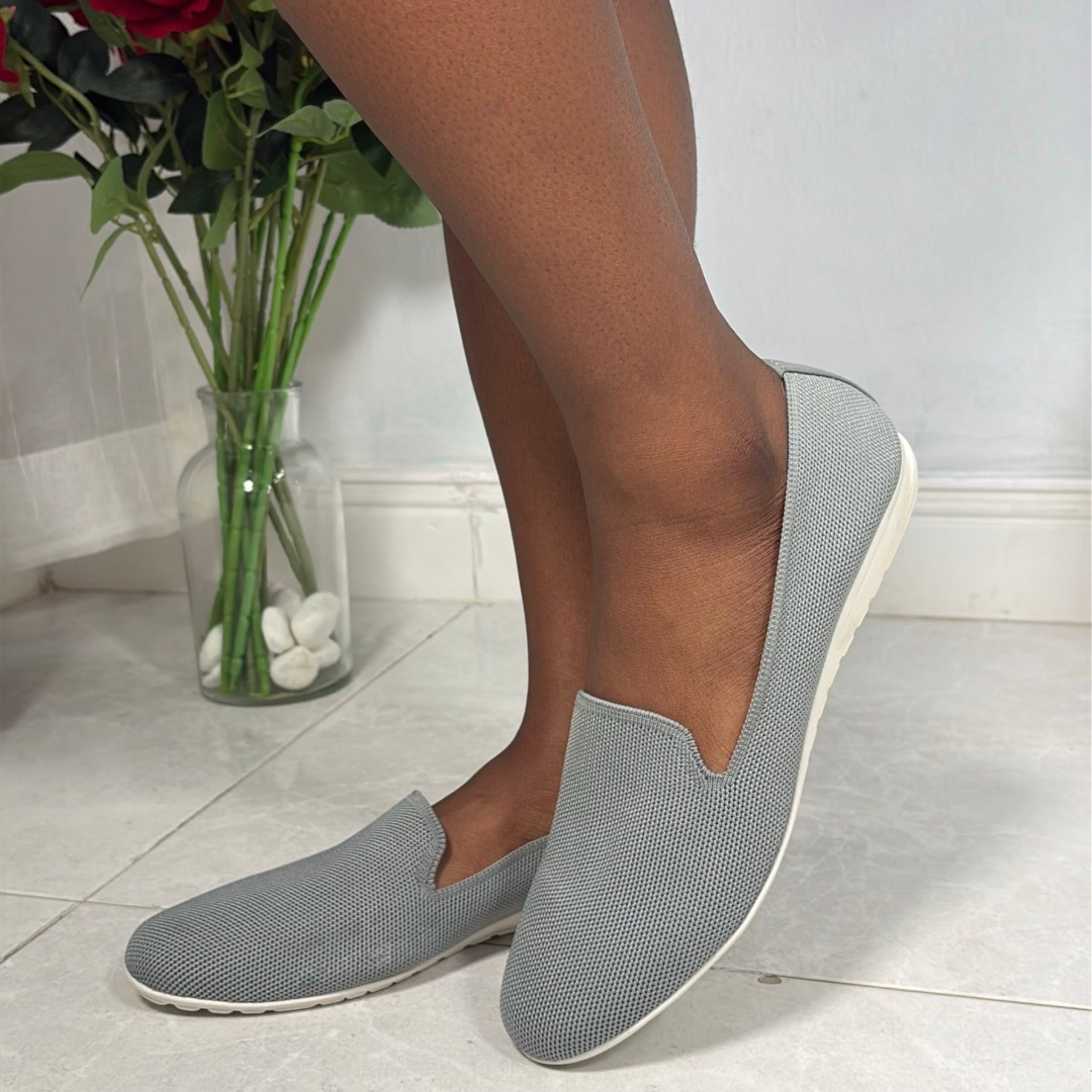 Andiamo Breathable Slip-On in Grey