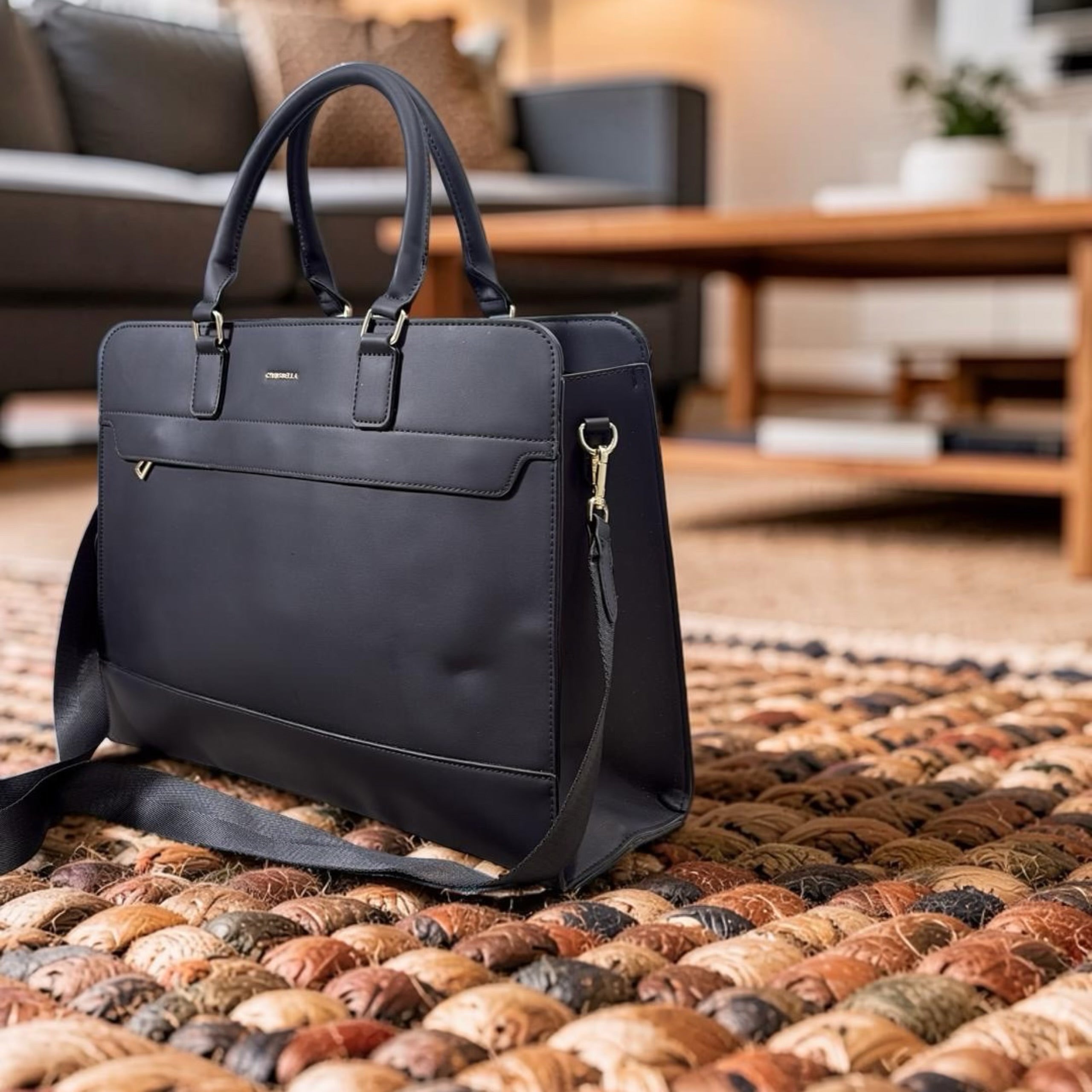 Chrisbella Unisex Laptop/Travel Bag in Black