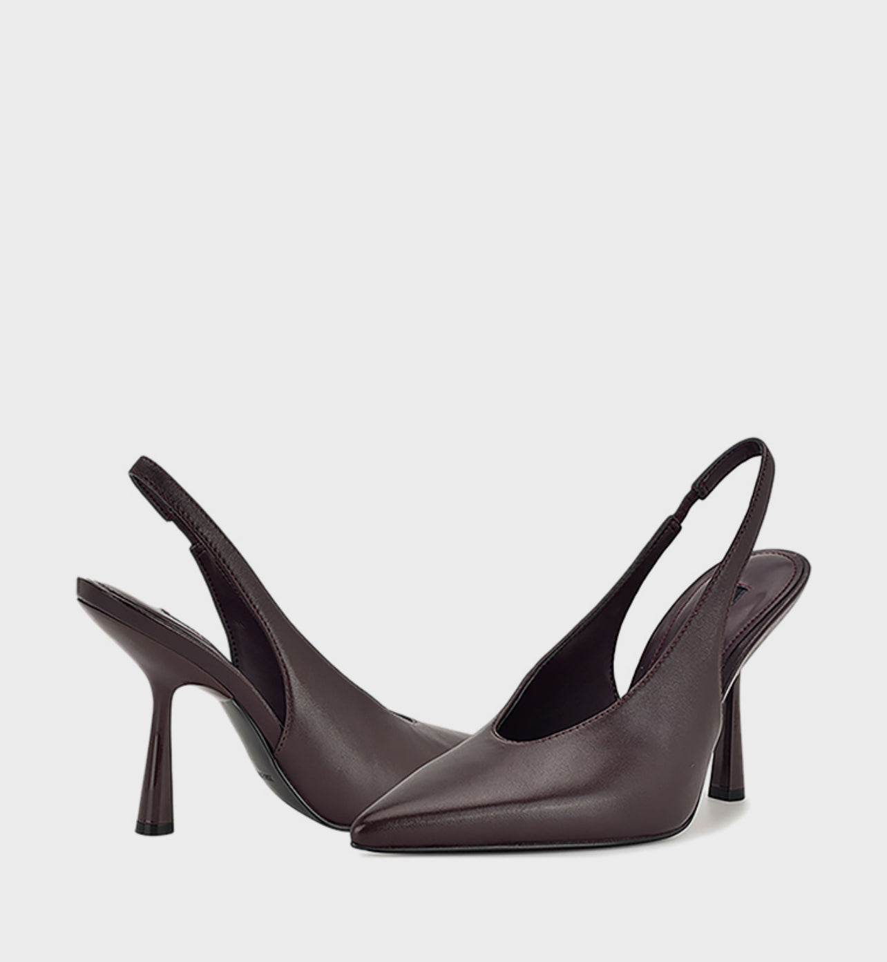Nine West Pointed Toe Pump Slingbacks in Burgundy