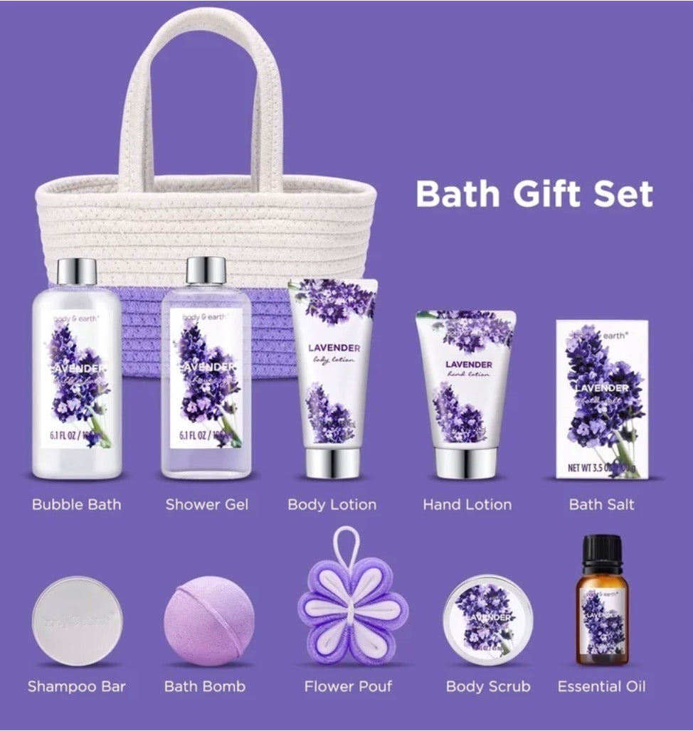 Body & Earth 11 Pcs Bath Gift Set for Women