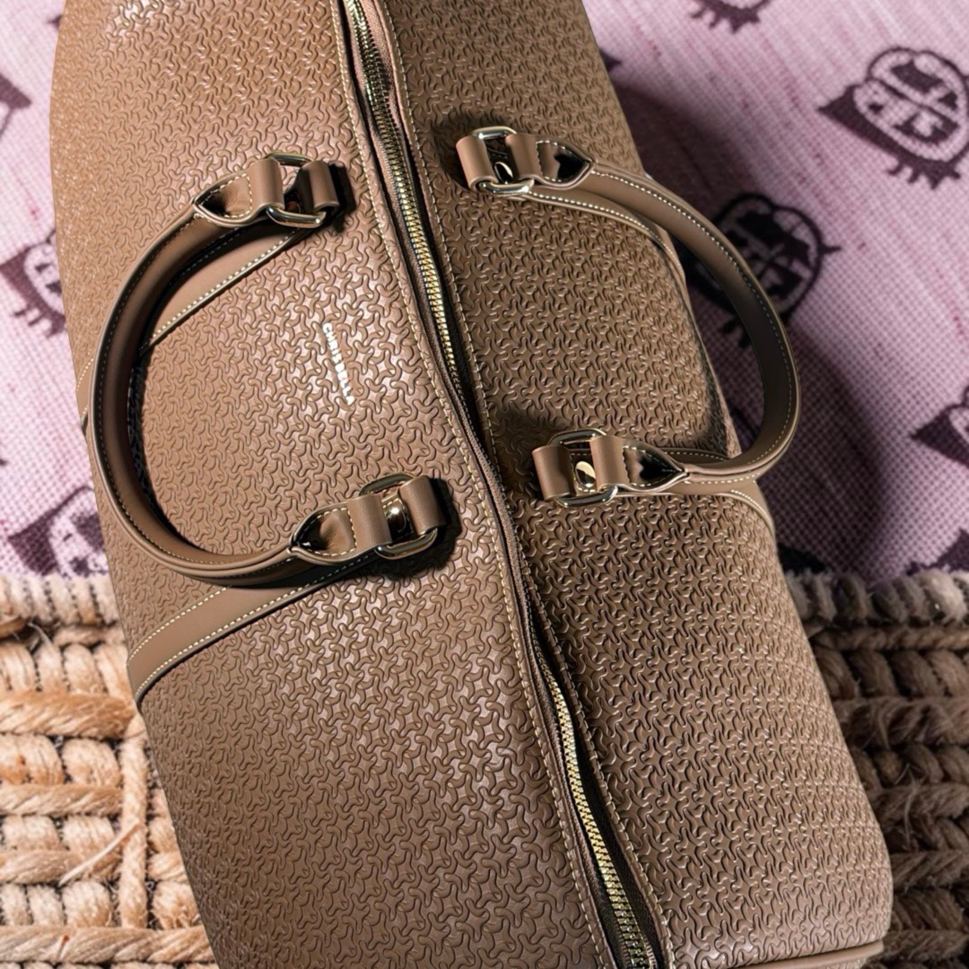 Chrisbella Hand Luggage Travel Bag in Mud