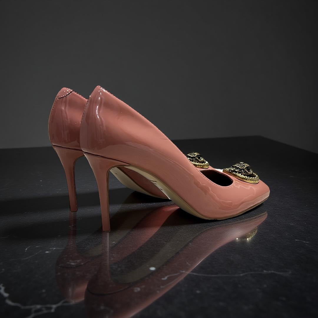 Kurt Geiger London Round Toe Court Heels in Pink