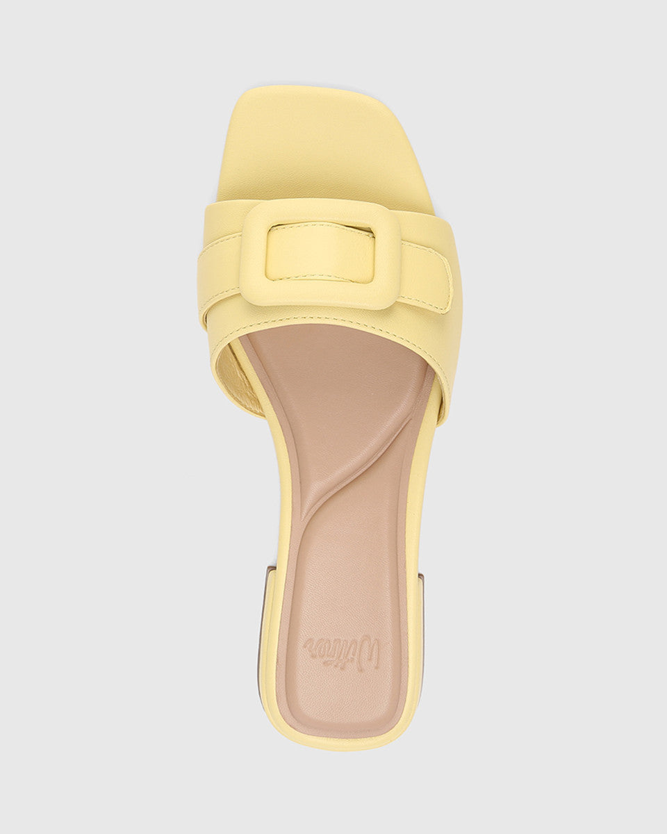 Wittner Buckle-Detail Slide in Yellow