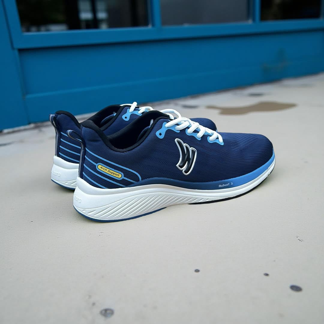 Walk-Hero Robust 1 Men's Walking Sneakers in Navy