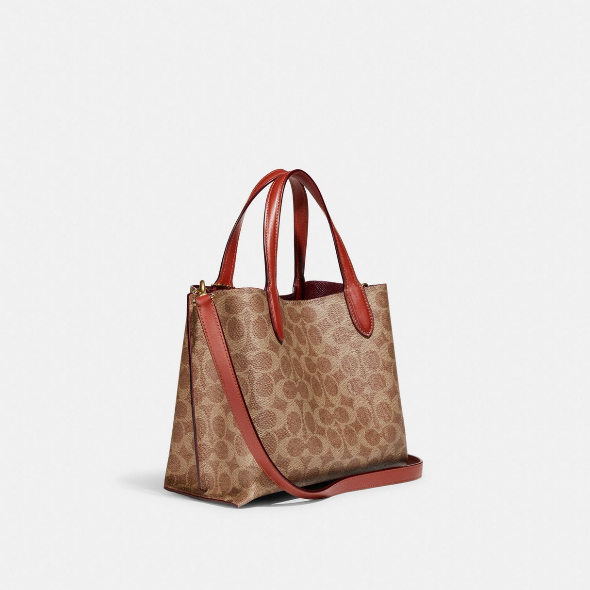 COACH WILLOW TOTE 24 IN SIGNATURE CANVAS