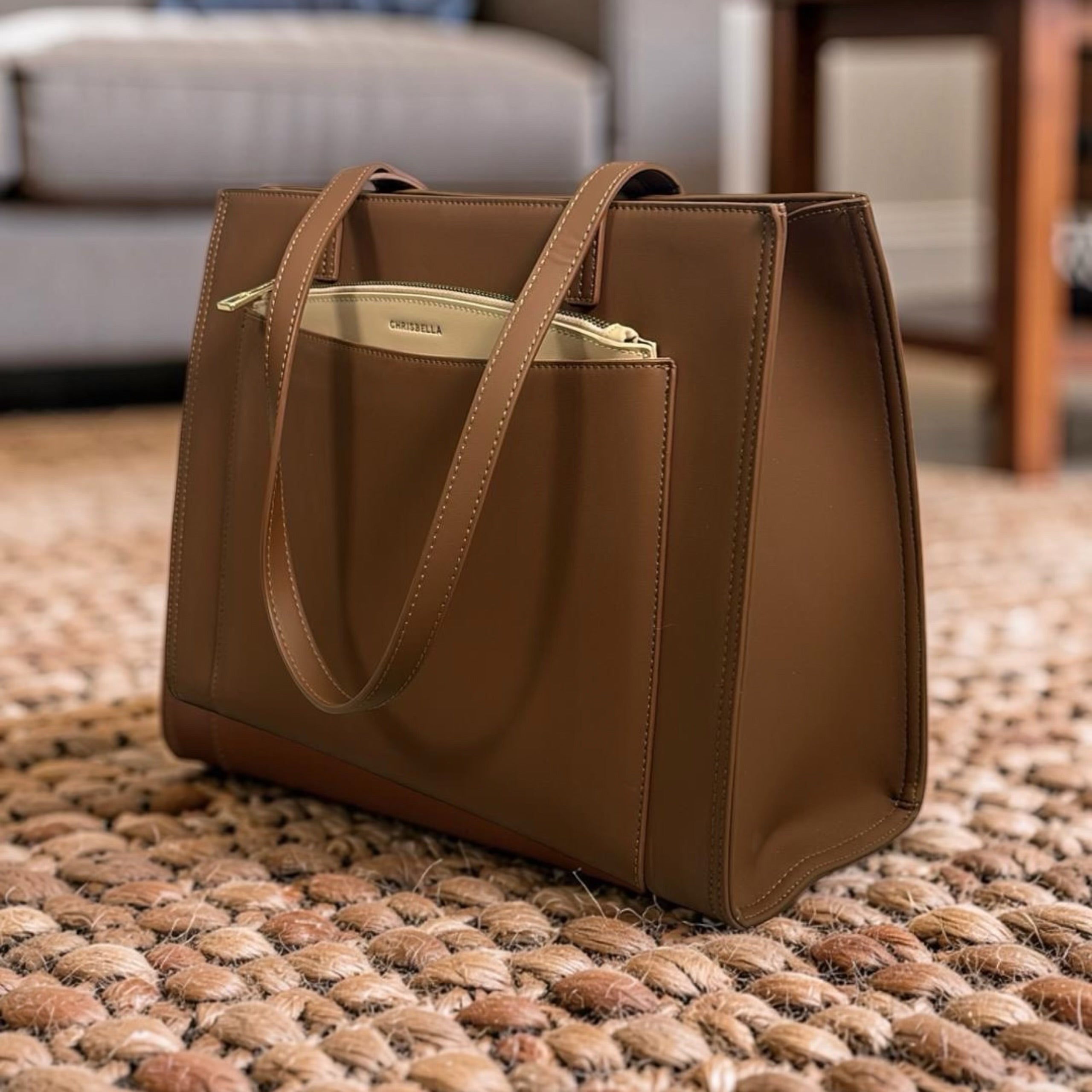 Chrisbella 3-in-1 Shoulder Bag in Brown