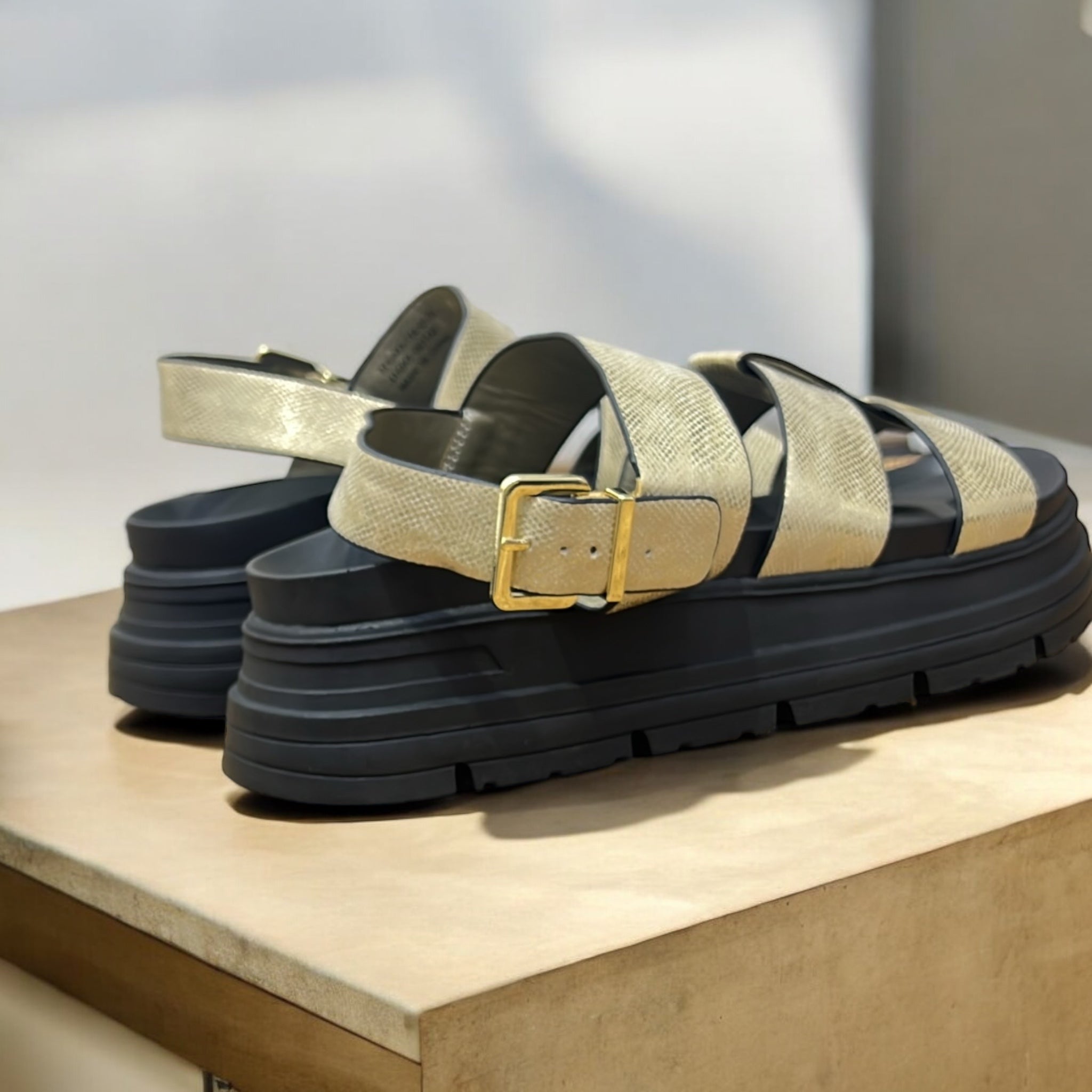 NEXT CHUNKY SANDAL IN GOLD